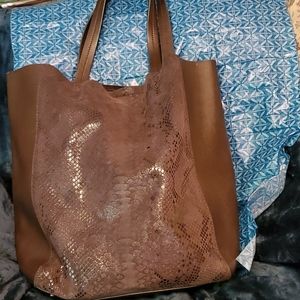Banana Republic Dark Brown Tote Bag